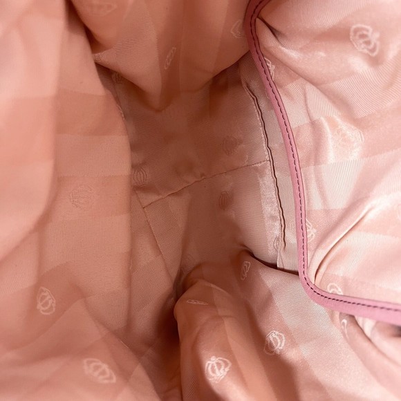 Juicy Couture Pink Large Crossbody Bucket Bag Purse - Picture 14 of 14